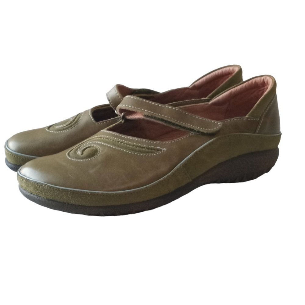 NAOT Mary Janes Woman Leather Flats Size 38